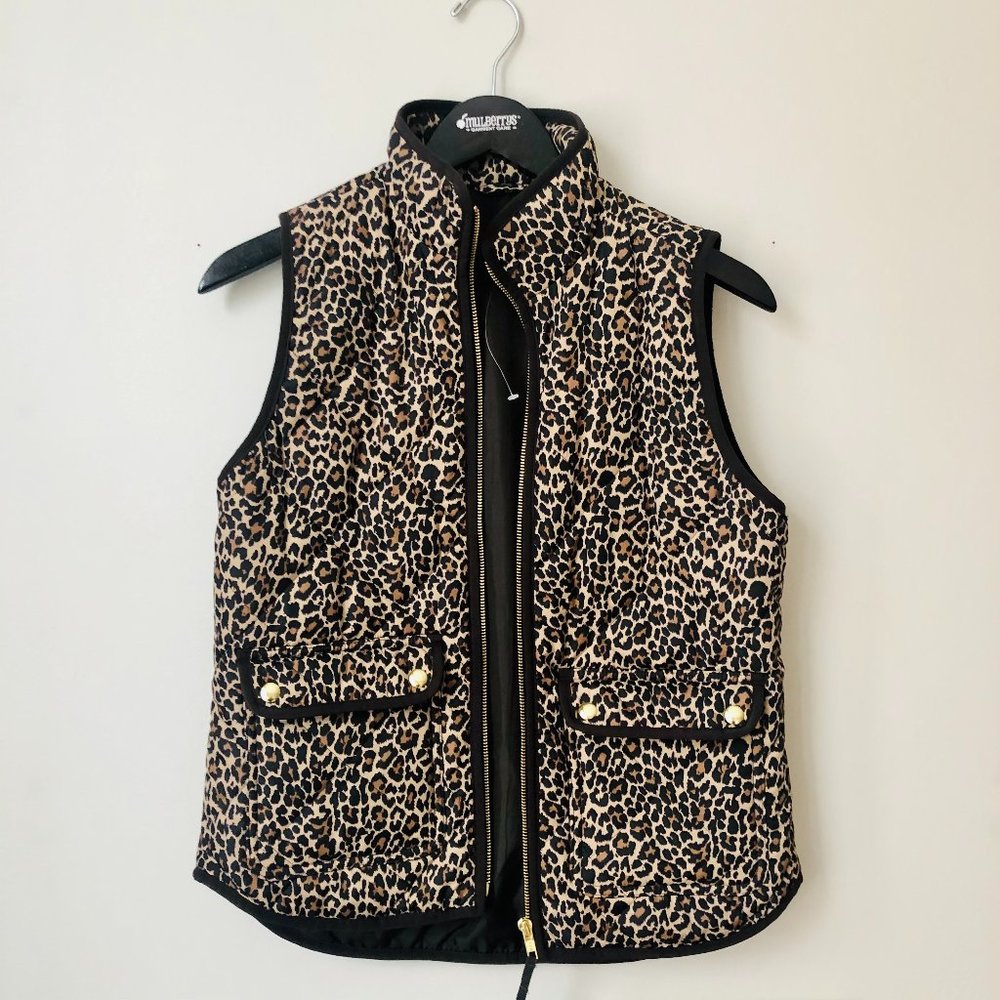 NWOT Cheetah Print Quilted Vest NWOT